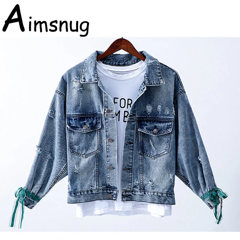 New Floral Embroid Denim Coats Women Tops Autumn Tassels Loose Denim Jean Jackets Ladies Basic Clothes Crop Top Femme Jackets
