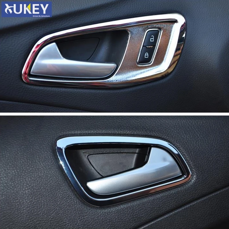 

For Ford Escape Kuga 2013 2014 2015 2016 2017 2018 Chrome Inner Inside Door Handle Cover Trim Catch Molding Surround Decoration