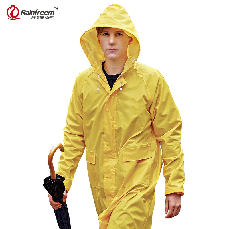 Rainfreem Impermeable Raincoat Women/Men Waterproof Trench Coat ...