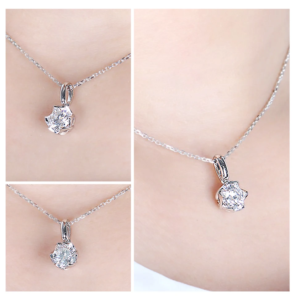 moissanite 1 ct pandent necklace (4)