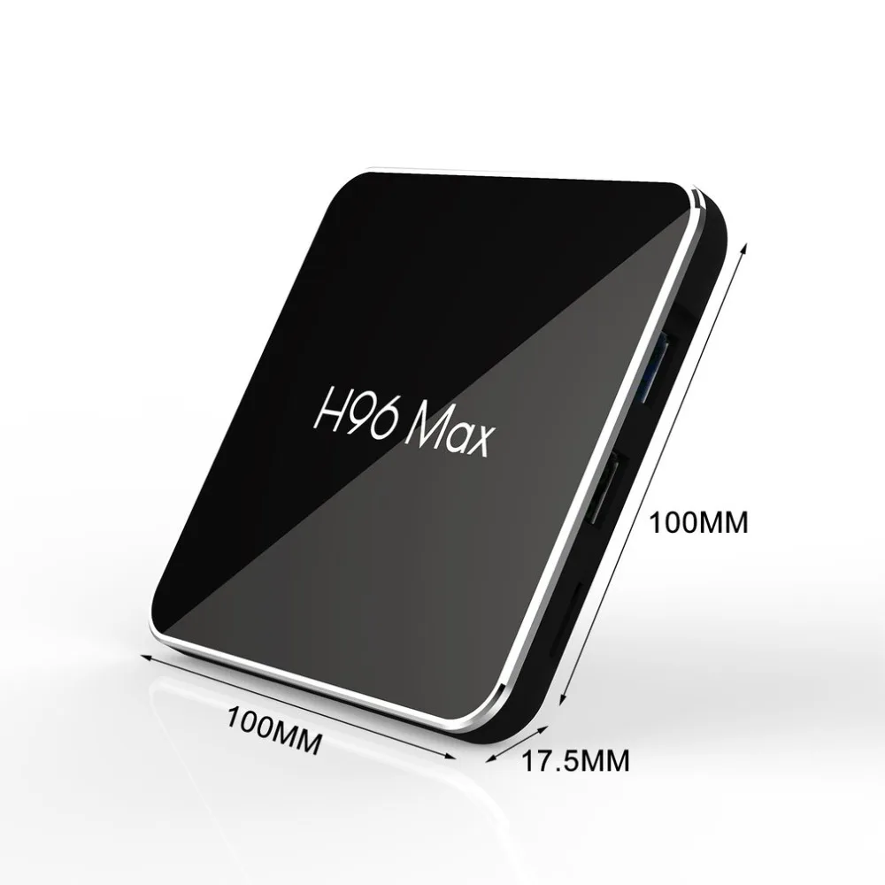 Android 8,1 H96 Max X2, 4 Гб оперативной памяти, 32 Гб встроенной памяти, процессор Amlogic S905X2 4 ядра H.265 HEVC USB 3,0 2,4G/5,8G 100 M LAN Wifi 4 K HD Smart Декодер каналов кабельного телевидения компьютерной приставки к телевизору