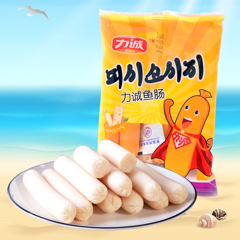 Licon intestine deep sea cod fish sausage ham sausage small baby child snack food 100g on