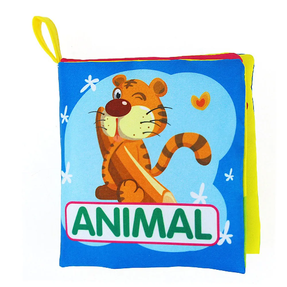 

Kids Baby 2018 colourful Cartoon Cloth Book Animal Soft Baby Learning Educational Toy Story Intelligence Developing Animal Toy