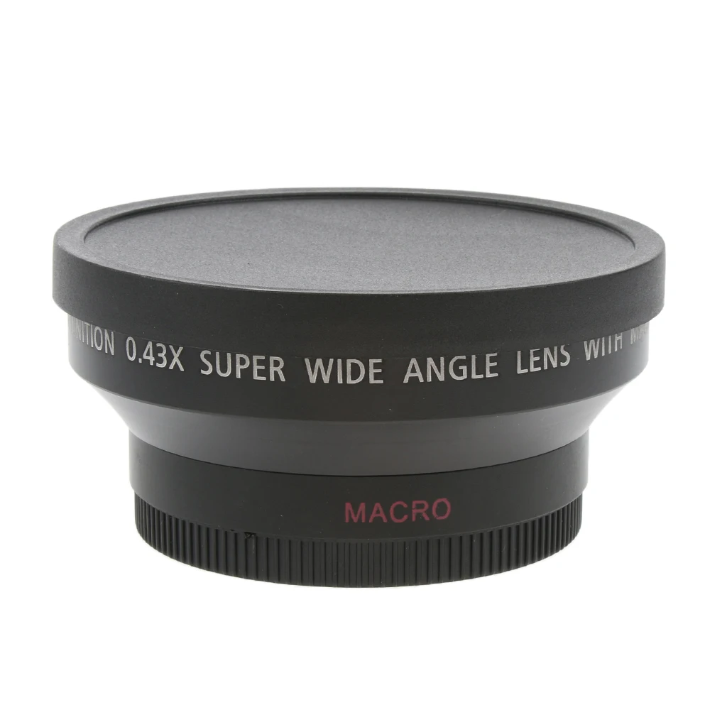62mm 0.45x Wide Angle + Macro Conversion Lens For Canon Nikon SLR Camera DV 0.45x67 Universal (Black)