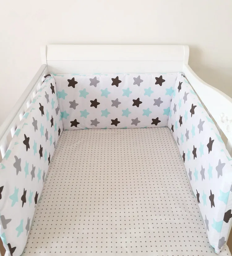 

200*28Cm Baby Bed Bumper Cotton Anti-collision Breathable Baby Bumper Cartoon Printing One -PieceBaby Cirb Bumper Baby Bedding