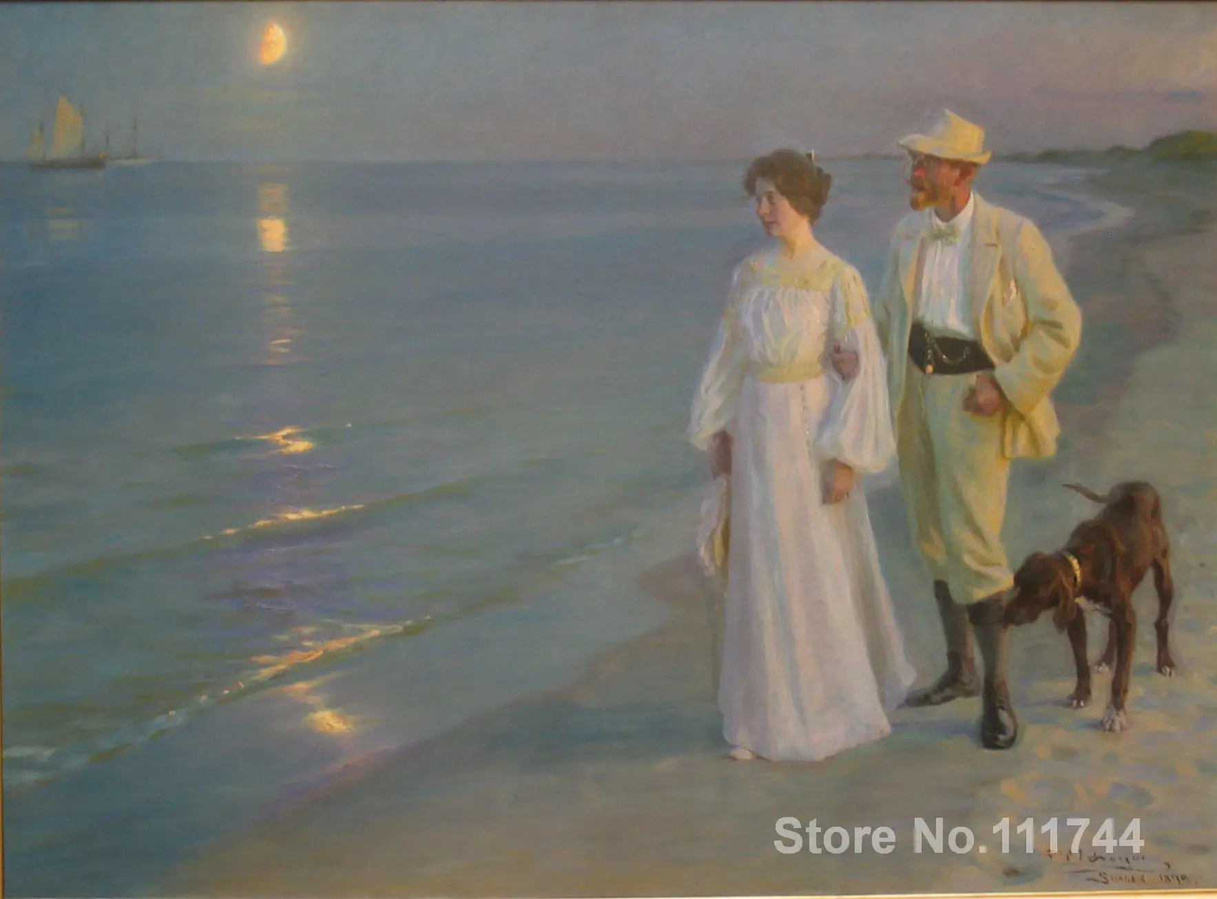 danish art Summer evening on Skagens beach Peder Severin Kroyer