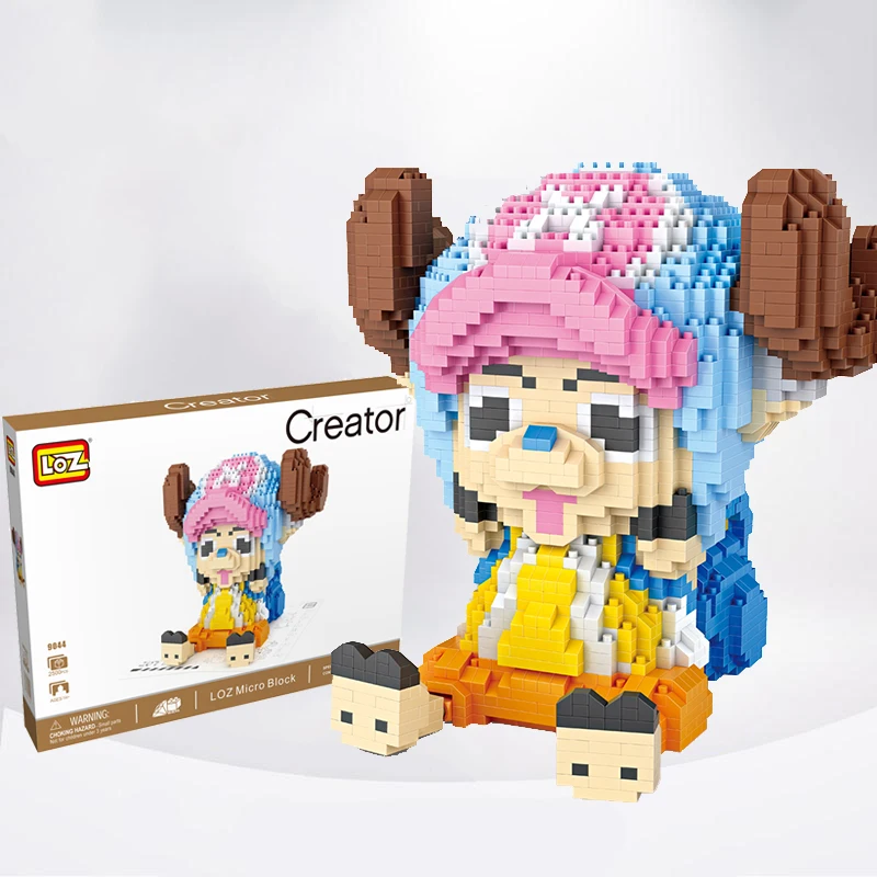 

Finger Rok 2500PCS Diamond Building Blocks Mini Anime Figure Chopper Model Assembly Building Bricks Educational Children Toys