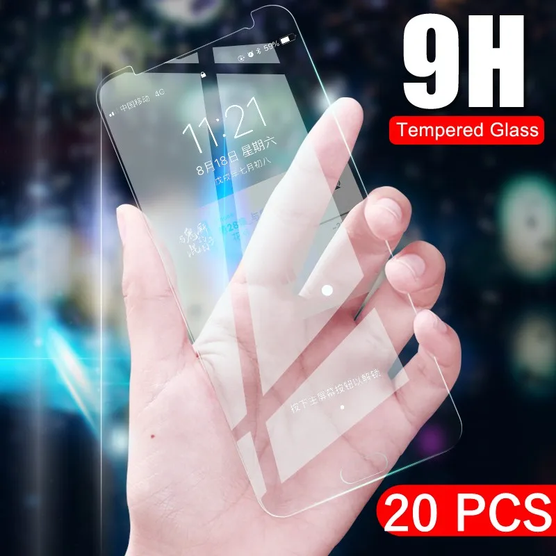 Закаленное стекло 20 шт./лот для Huawei Ascend Honor V20 V10 play Mate 30 10 Lite Pro P Smart 2019 защитная