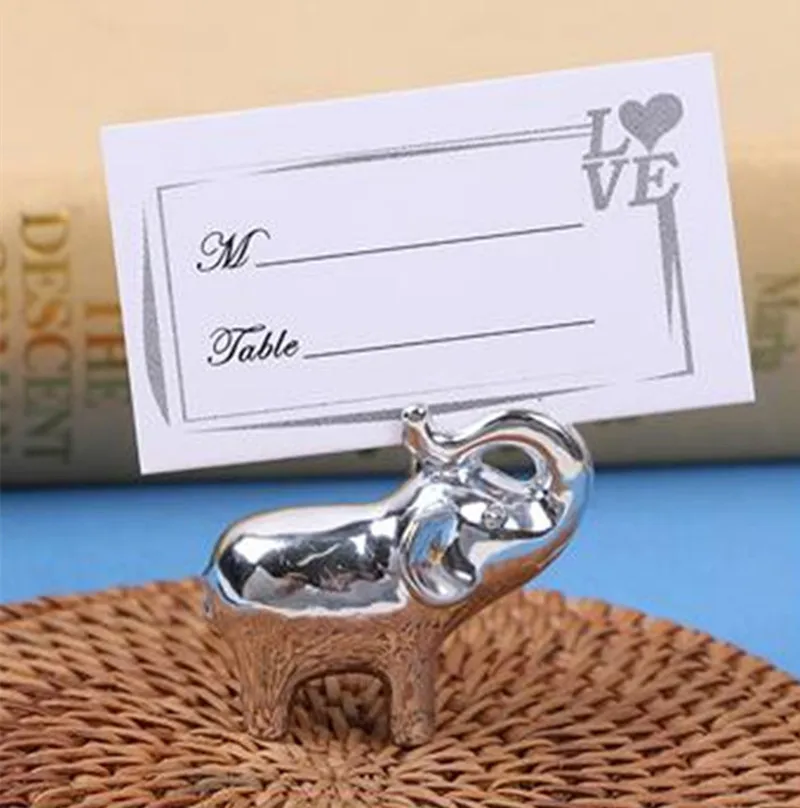 24pcs Gold Elephant Wedding Place Card Holder Christmas Party Table Card Holder Wedding Centerpieces Event Party Supplies (1)