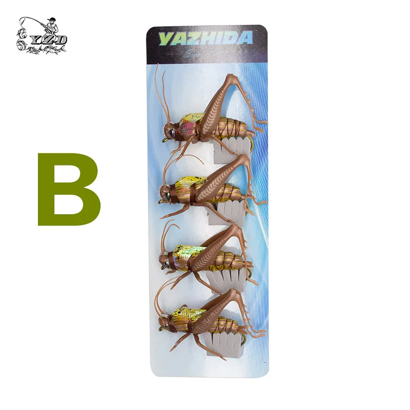 YZD Realistic Grasshopper Fly Fishing Flies Set Dry Fly Fishing Lure for  Trout Pike Carp Flyfishing