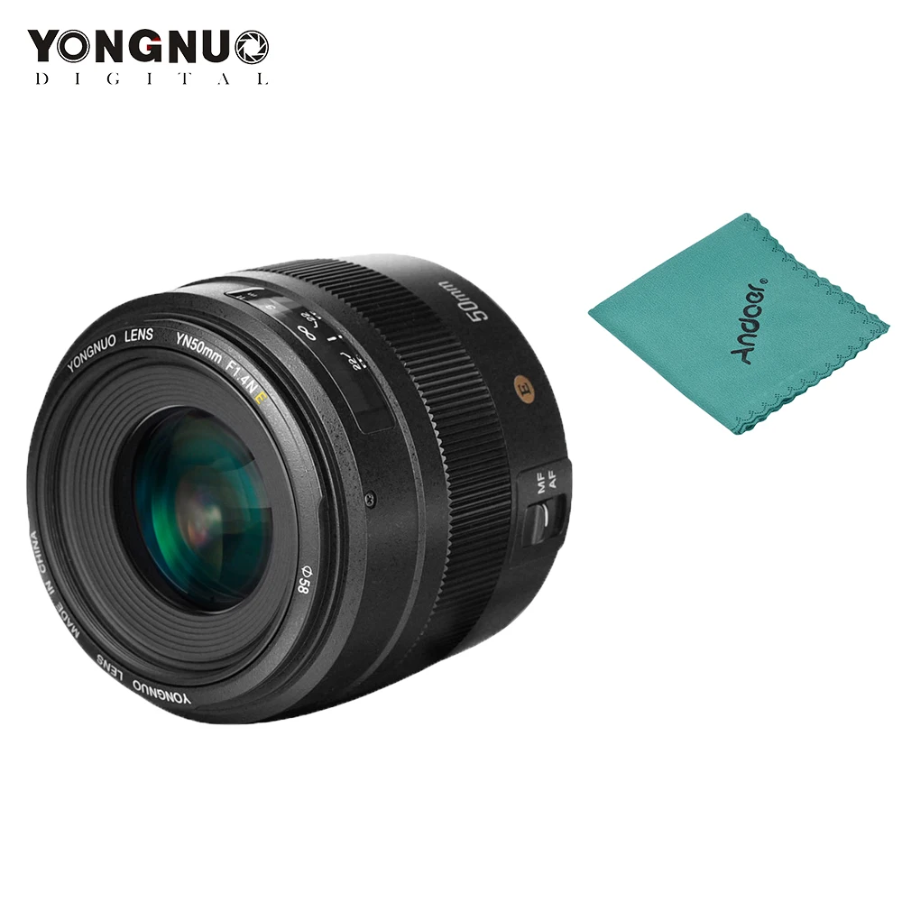 YONGNUO YN50mm F1.4N E объектив стандартный основной объектив F1.4 Большая диафрагма Live View фокусировка авто ручной фокус объектив для Nikon D5 D4 D3