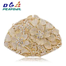 Дамский мульти выдалбливающий Кристалл Алмаз женский цветок Вечерний Клатч Minaudiere сумка для невесты свадебная сумочка кошелек