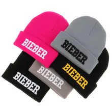Beanies for men,Winter hats for women,Unisex knitted Beanie Hat ‘BIEBER’ Vogue caps, Skullies 3D Embroidery Acrylic 245B6