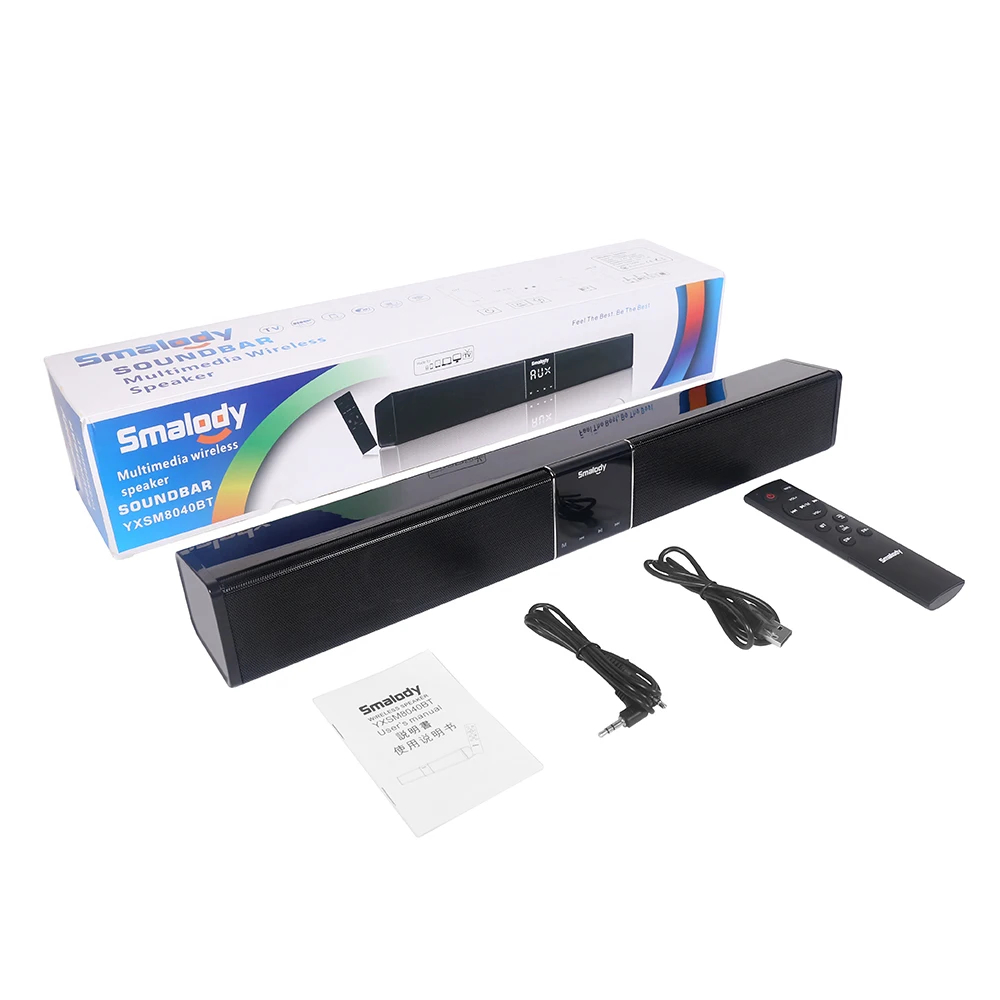Звуковая панель ТВ Колонка 2*10 Вт Bluetooth колонка настенная звуковая RCA TF карта