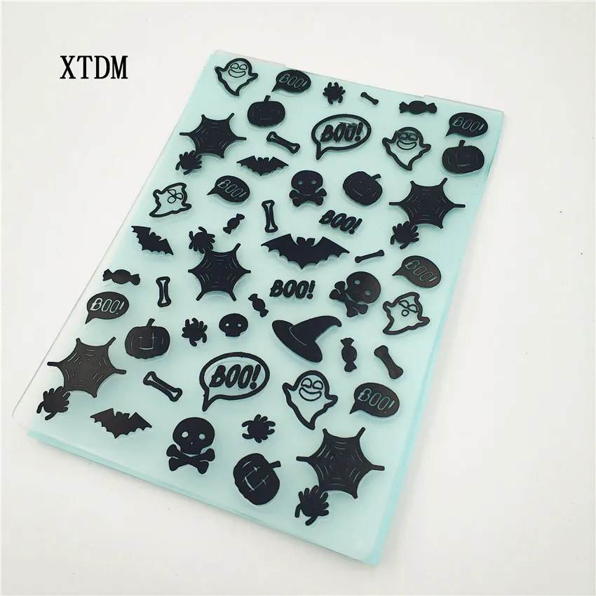

HOT plastic skull template craft card making paper card album wedding decoration scrapbooking Emobossing folder