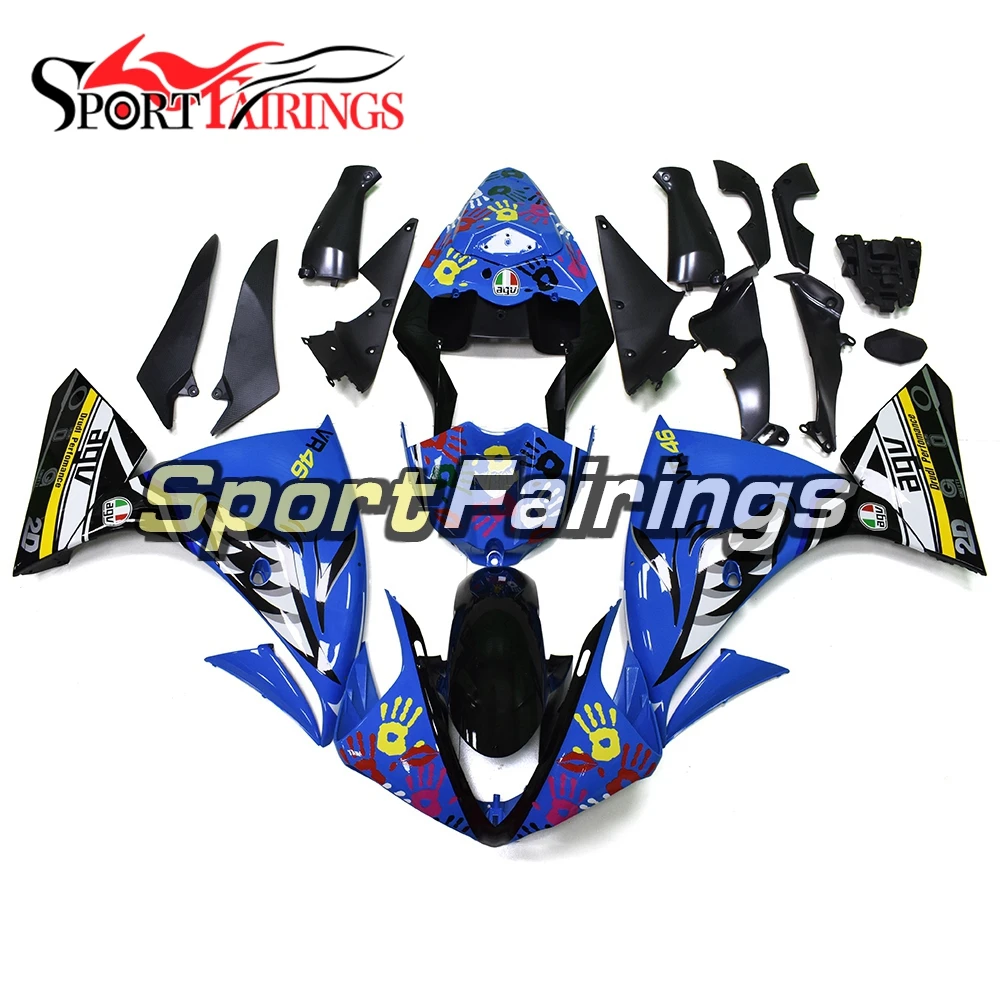 

Injection Fairings Fit Yamaha YZF R1 09 10 11 2009 2010 2011 ABS Motorcycle Fairing Kit Bodywork Sportbike Cowling Blue Shark