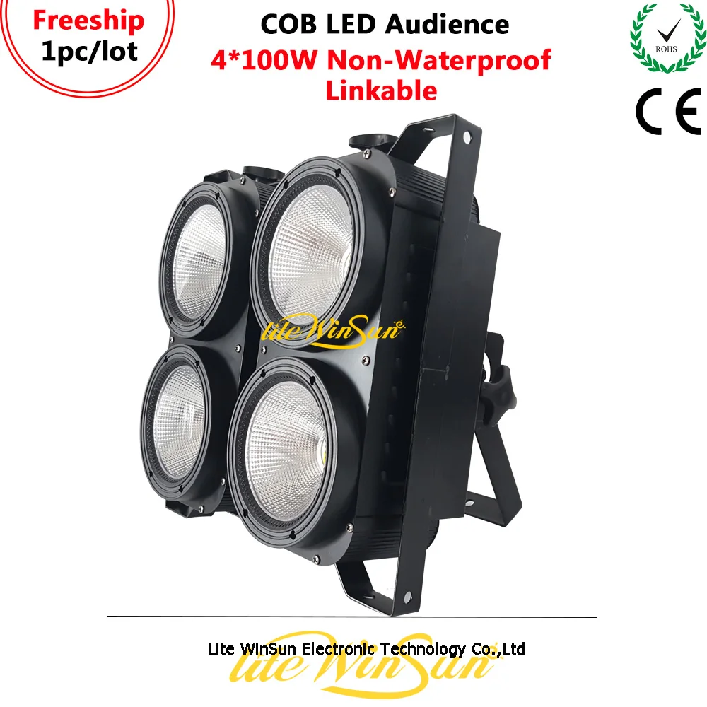 

Litewinsune FREESHIP 2019 4*100W COB LED Blinder Audience Spliced Light 3200K 5600K 6500K CRI90