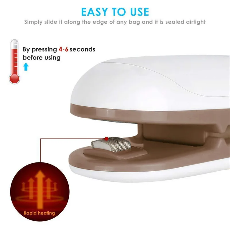 Новые бытовые приборы мини тепла запайки для сумки ручной обогреватель посылка герметизирующие прищепки кухня упаковочная машина