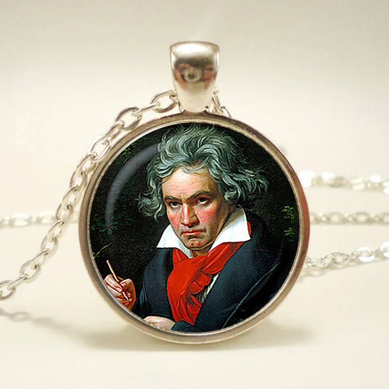 Кулон людwig van Beethoven. Немецкий композитор подвеска с изображением пианиста. Музыка