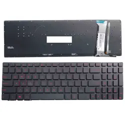 Нам для ASUS n551 n551j n551jb n551jk n551jm n551jq Заменить ноутбук клавиатура с подсветкой черный новый английский