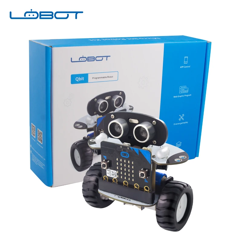 Microbit smart balance car LOBOT Qbit/microbit Плата расширения программируемый