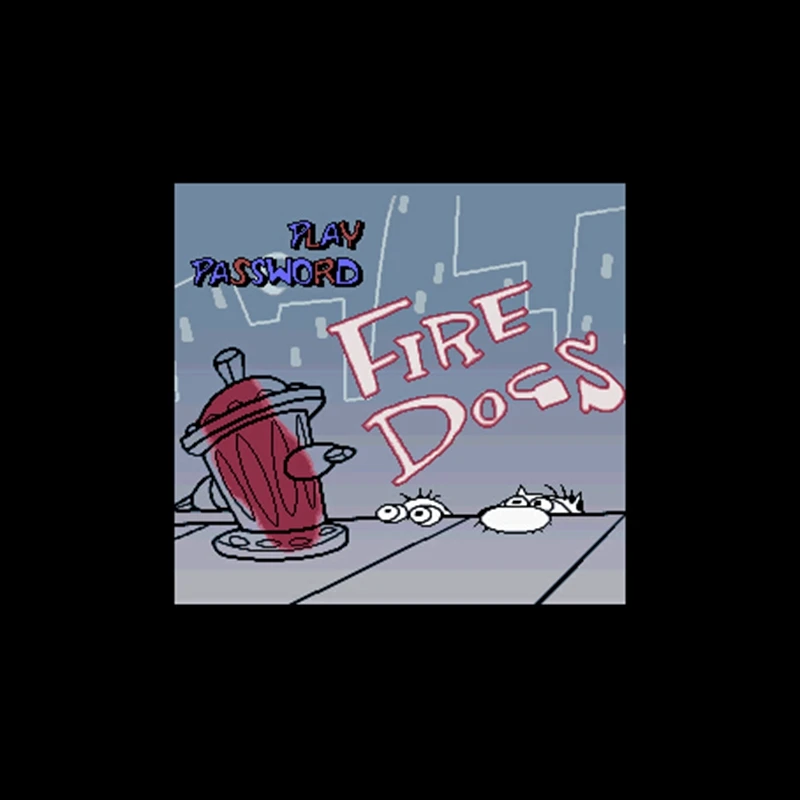 Ren &amp Stimpy Show The - Fire Dogs NTSC Версия 16 бит 46 пин большая серая игровая карта для игроков