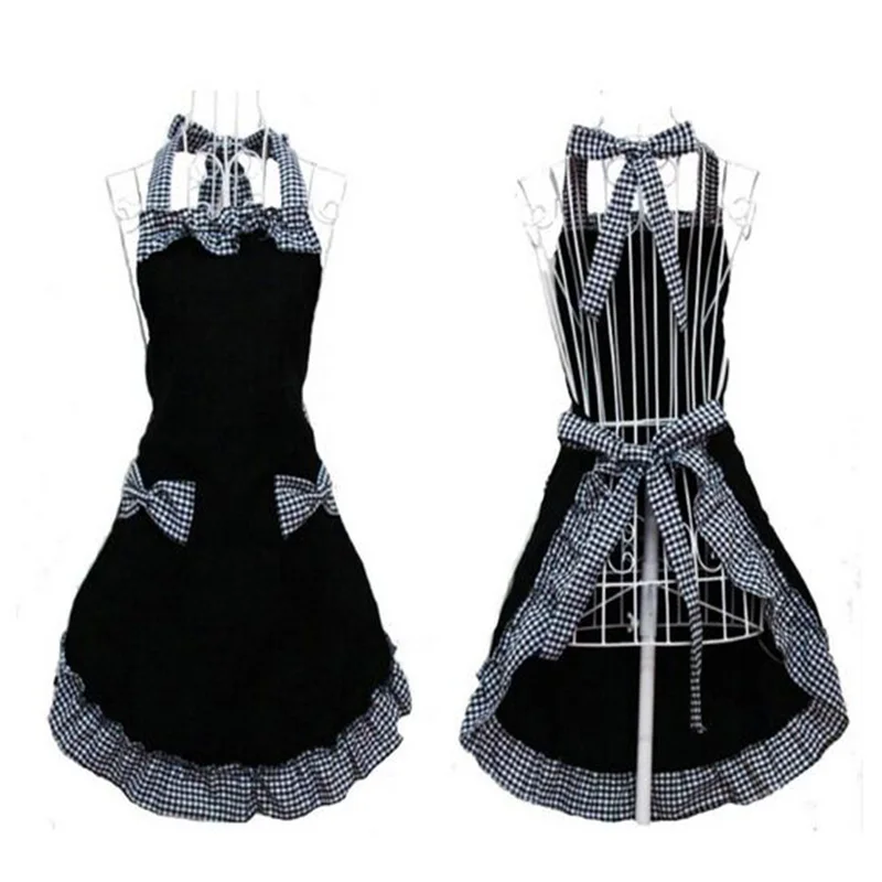 

Lovely Cute Kitchen Aprons Woman with Pockets Avental de Cozinha Divertido Tablier Cuisine Pinafore Apron