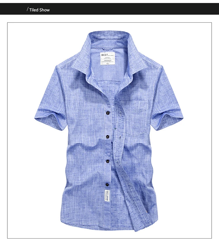 Afs джип бренд 2017 Рубашки домашние муж. Для мужчин рубашка Рубашка с короткими рукавами Оксфорд текстильная летняя рубашка Camisas Hombre Vestir плюс