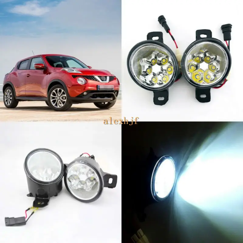 July King 18W 6LEDs H11 LED Fog Lamp Assembly Case for Nissan Juke 2015