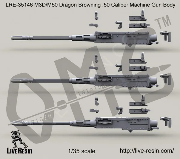 

[Scale Model Kit] Live Resin LRE-35146 1/35 M3D/Dragon M-50 .50 Caliber Machine Gun Body