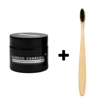 Отбеливание зубов уголь чистка зубов сильное удаление от зубных пятен отбеливание зубов бамбуковый уголь порошок и зубная щетка
