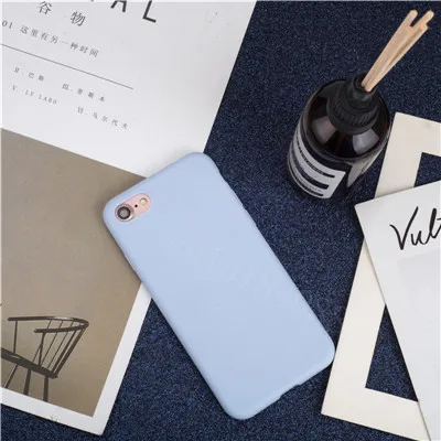 Luxury Thin Soft Color Phone Case For Iphone 7 8 6 6s Plus 5s Se Silicone Back  Capa For Iphone X Xs 11 Pro Max Xr 12 13 Cover Lavender