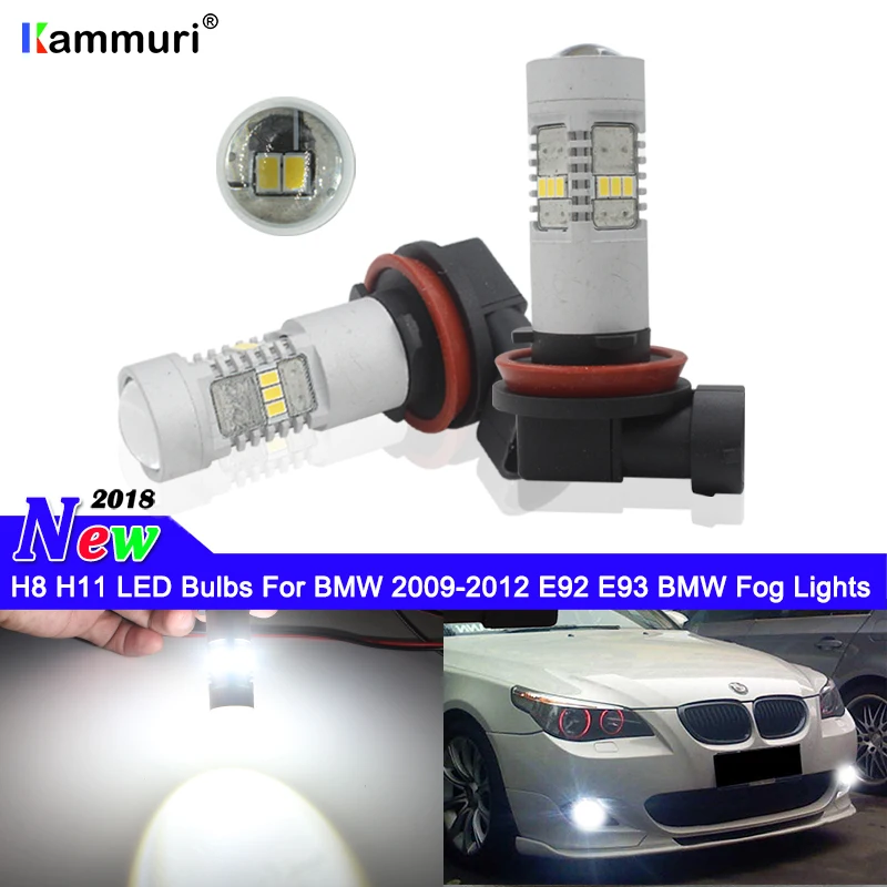 6000K White Super Bright CANBUS H8 H11 LED Bulbs for BMW E92 E93 BMW
