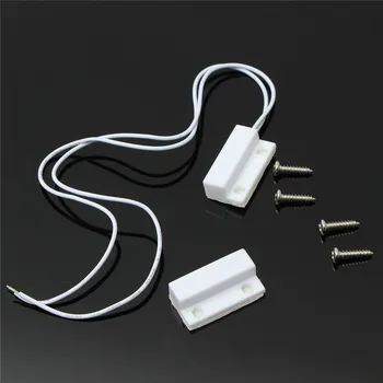 

Free shipping Waterproof NC Magnetic proximity switch LED Normally open magnetic reed switch plastic package GPS-23