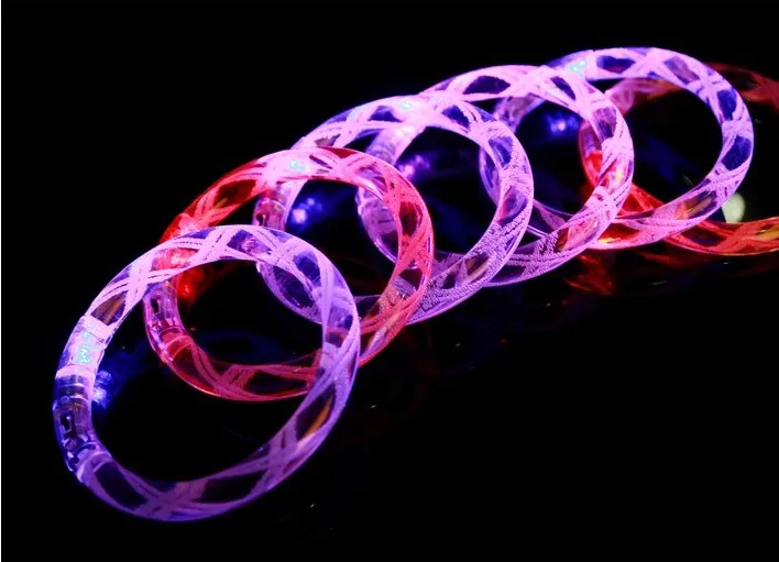 

Light up Bracelet flashing toy Thread luminous flash bracelet Acrylic luminous LED bracelet