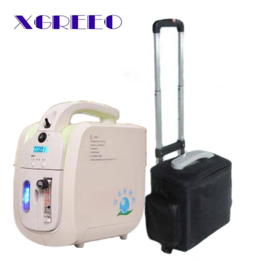 

XGREEO JAY-1 Oxygen Concentrator with Battery Trolley Carry bag Car adaptor oxygen generator concentrator oxygen tank