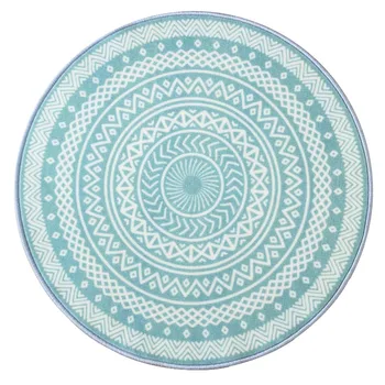 

European Simple Style Geometry Printing Round Carpet Washable Non-slip Rug for Living room/Bedroom/Tea table mat/Swivel chair