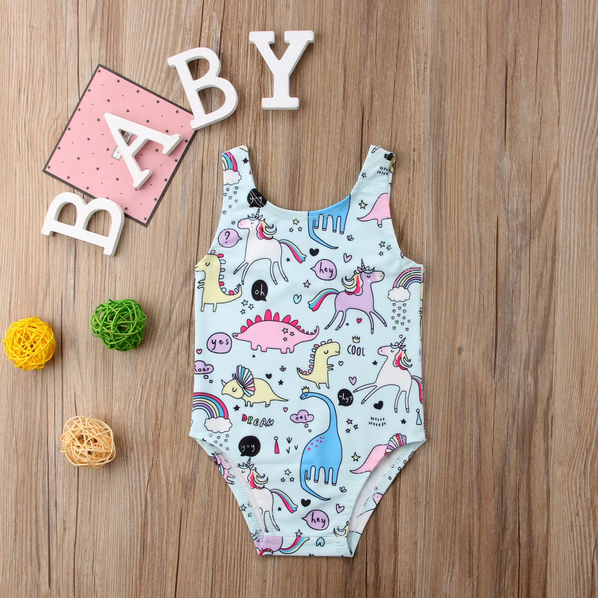 

Toddler Kids Baby Girl Pony Print One Piece Bikini Swimwear Swimsuit Monokini Bathing Suit Swimming Clothes