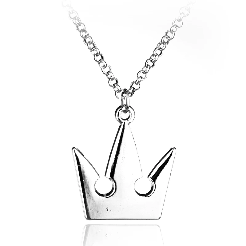 Ожерелье с подвеской в виде королевской короны с серебряным покрытием, дешево,, модное ожерелье на цепочке для мужчин и женщин
