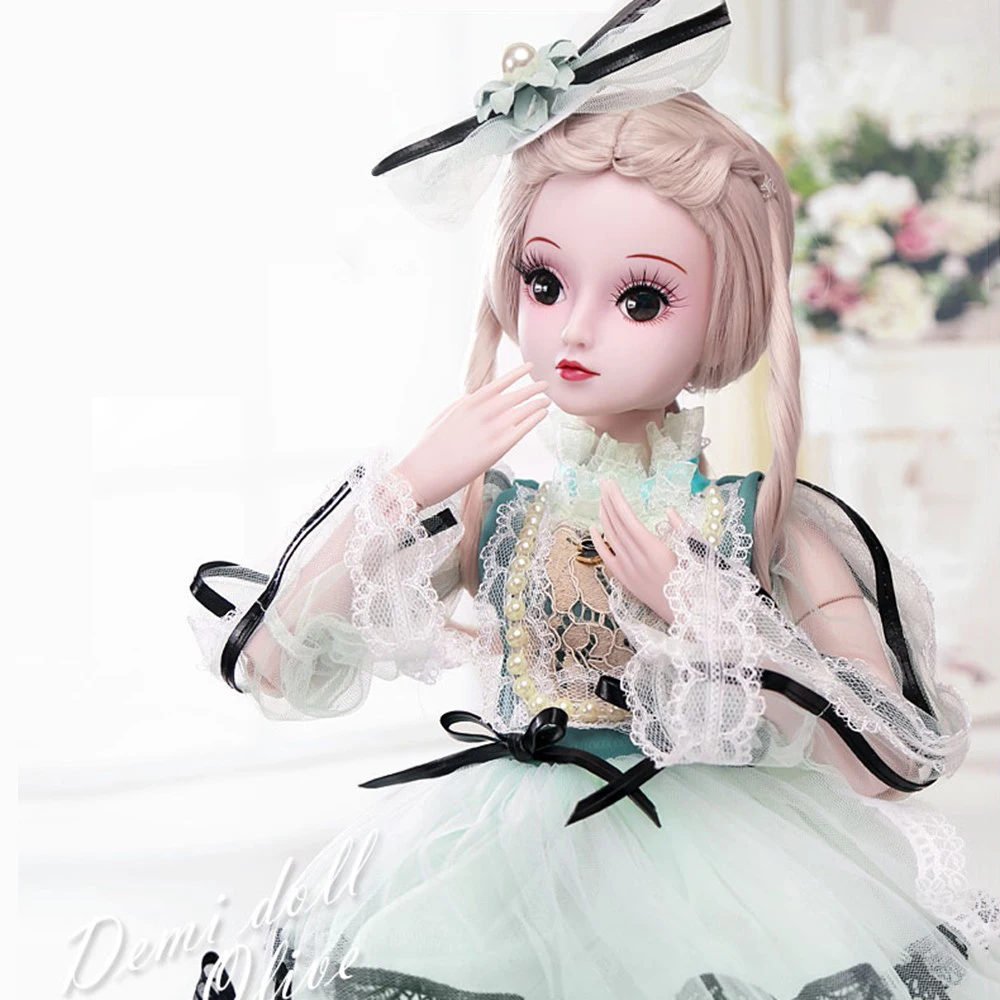

1/3 BJD Doll 60CM /23.6'' height 19 Ball Jointed Dolls (Wig+ Shoes +Clothes +Hair +Eyes+ Makeup) Toys Collection