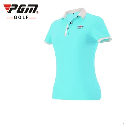 Женская тренировочная футболка для гольфа, женские топы с коротким рукавом, спортивная летняя дышащая рубашка поло, футболки для гольфа, одежда AA60449 - Цвет: Синий