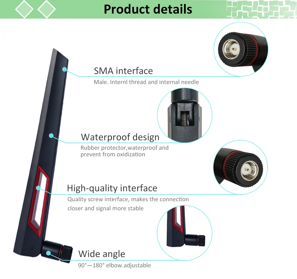 2,4 ГГц Wifi антенна 8dbi SMA Мужской всенаправленный 2,4 ГГц антенный маршрутизатор 2,4G wi fi антенна+ 21 см RP-SMA кабель