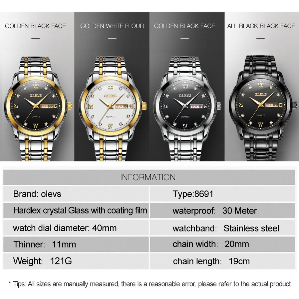Мужские кварцевые часы horloges mannen черные наручные из нержавеющей стали с