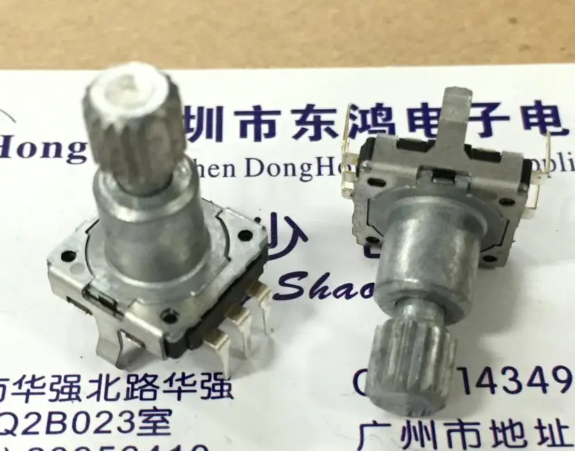 5pcs EC11 type encoder with switch 16 positioning number 8 pulse saw shaft length 14MM stroke 1.5 | Обустройство дома