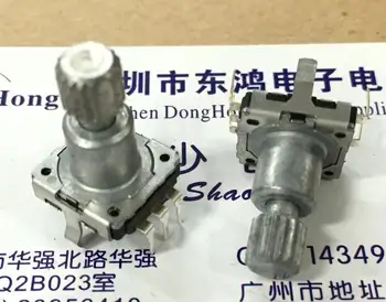 

5pcs EC11 type encoder with switch 16, positioning number 8, pulse saw shaft length 14MM, stroke 1.5