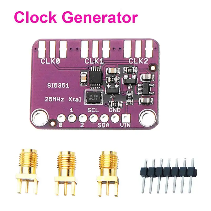 New Si5351A I2C 25MHZ Clock Generator Breakout Board 8KHz to 160MHz for Arduino Integrated
