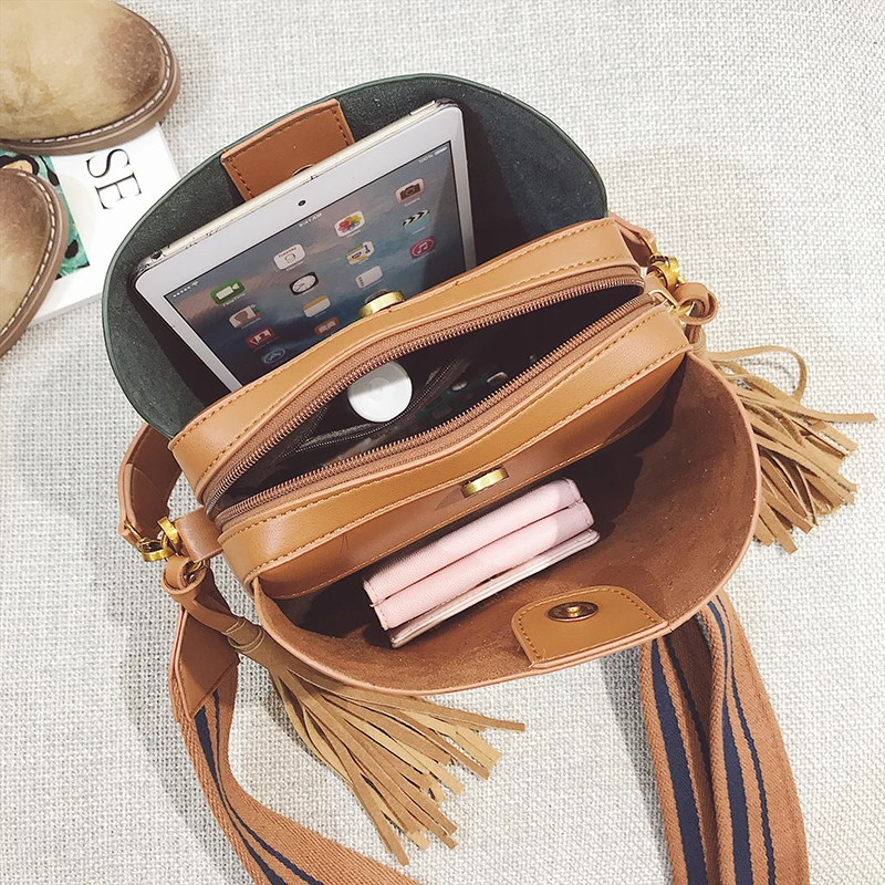Janespri Women Tassel Handbag Tote High Quality Women Shoulder Bag Luxury Brand Soft Leather Bucket Bag Fashion Women's Handbag (22)