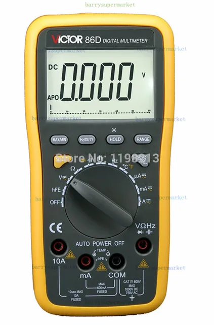 multimeter met temperatuur