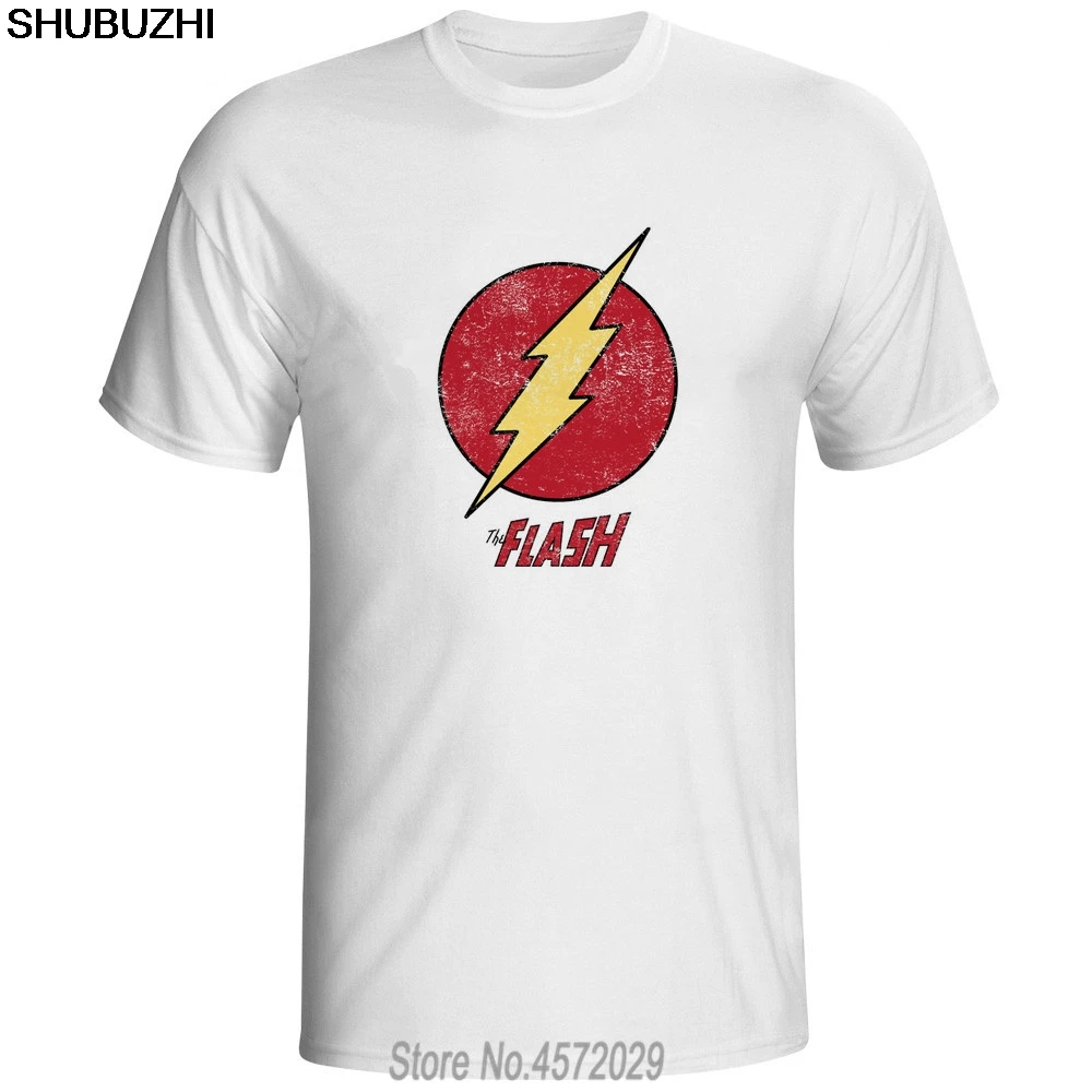 

Flash T-Shirt The Big Bang Theory Sheldon Cooper Cosplay cotton T Shirts Men Geek O Neck Top euro size