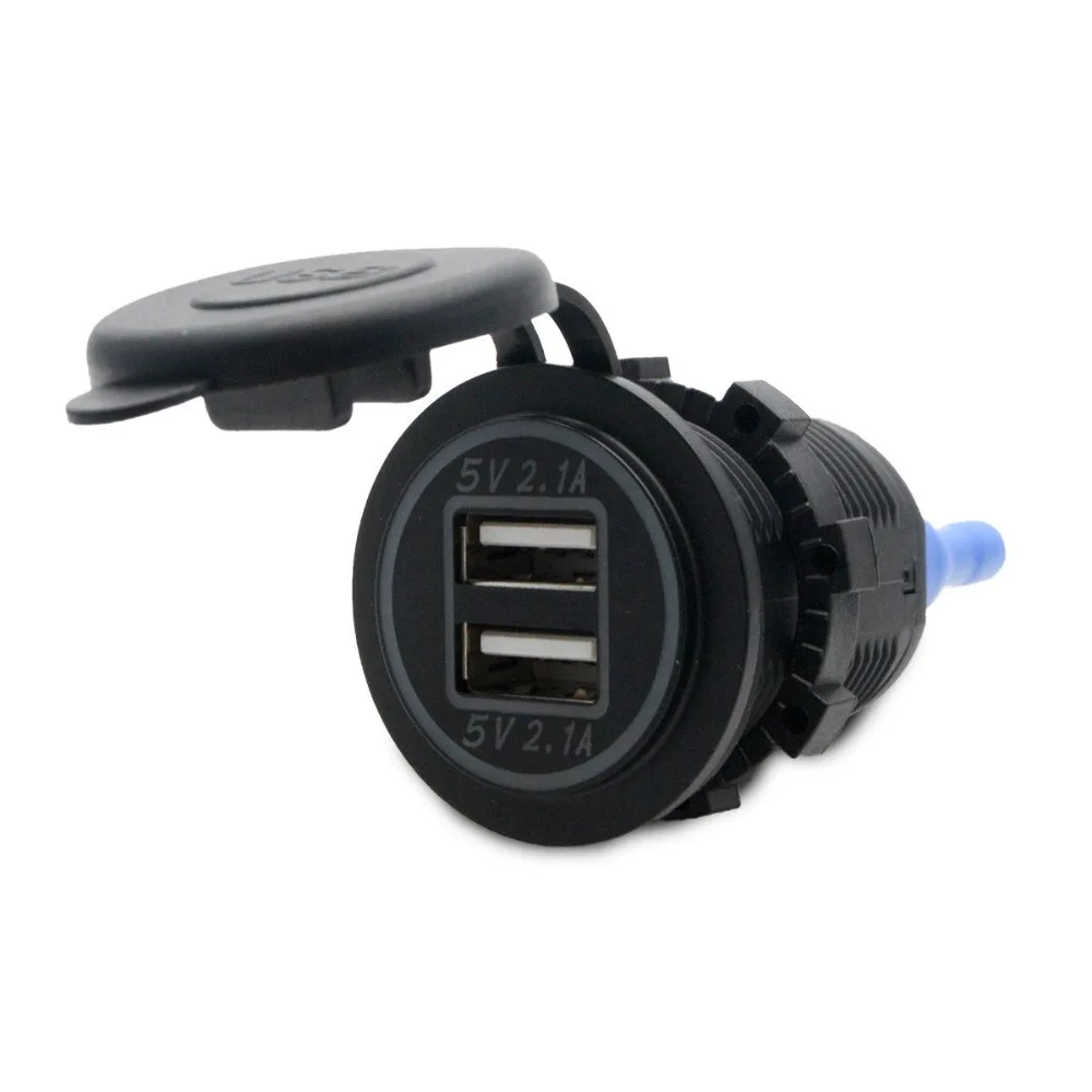 Dual USB Car Charger Cigarette Lighter Socket Splitter 12V Charger Power Adapter Car Charger Power Adapter Car Styling